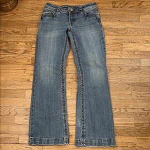 Stetson Women's Flare Jeans in Classic Blue